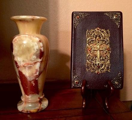 Ornate Bible from Mal Malouf's. It's a fun place to shop...you just never know what treasures you may find.