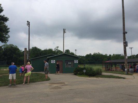 Restrooms at the River City baseball complex.