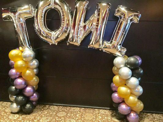 We also make name arch. Come and check out our ballons and party section.