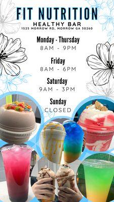 New hours for the Spring!