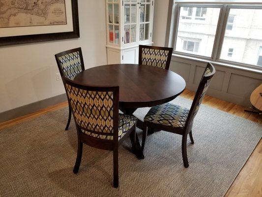 Simply Amish Custom Walnut Table and Chairs