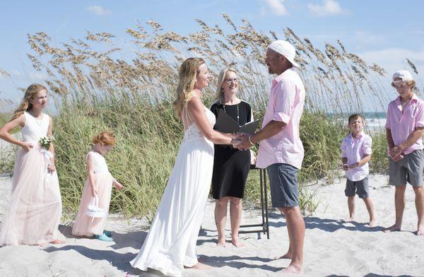 Cocoa Beach Wedding, toes in the sand.  Cocoa Beach