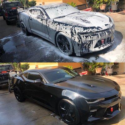 Camaro Washed and Waxed