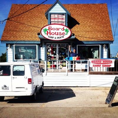 View of the front of the shop from the road