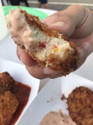 Crab cakes at Taste of Orchard Park