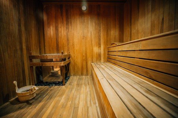 The Sauna at Bloom Spa.