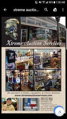 Xtreme Business Services  Antique Mall, Gift Shop,  Boutique, Auction Co, Shipping Center.