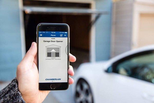 Smart Garage Door opener. Open and close your garage from anywhere in the world.