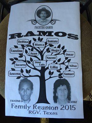 Ramos Family Reunion tee shirt