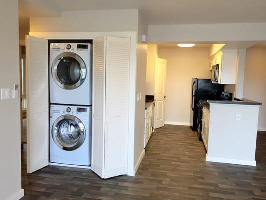 Renovated units with washer and dryer!