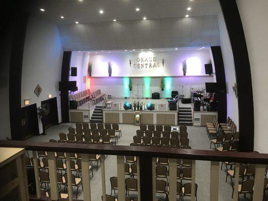 Grace Central's View of Sanctuary from Balcony