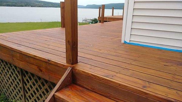 Otisco Lake deck project