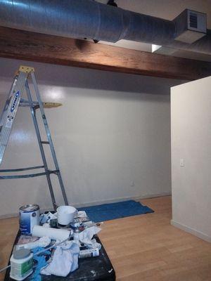 School bedroom Loft rehab full paint