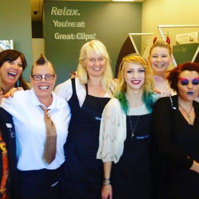 Just some of the lovely ladies that work at our local grass valley great clips