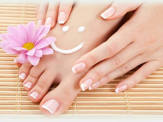 Say good buy to the chip nails and hello to a glamorous Spa Manicure or Signature Pedicure!