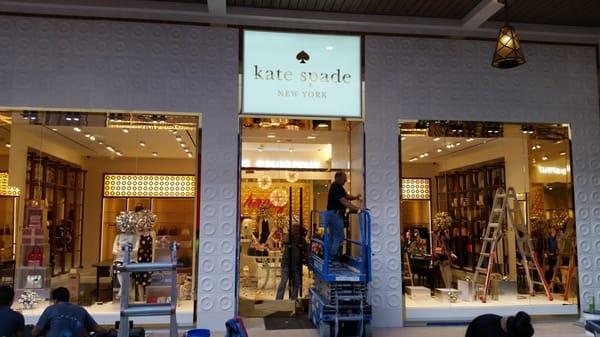 Construction cleanup at Kate Spade