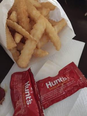 Hot, fresh, seasoned fries.