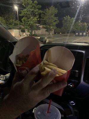 Apparently this is how many fries you get when you pay the extra to get your combo up sized.