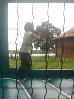 Fridays in the summer are extra fun with a bounce house and slide