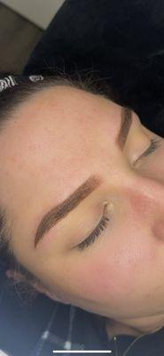 Microshaded Ombre Eyebrows. Permanent Makeup touch up session