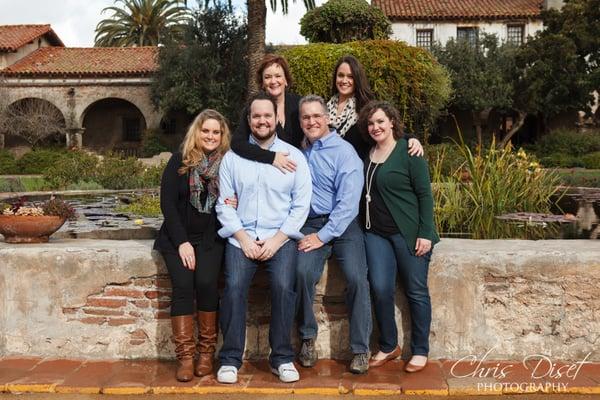 Family Photos at the Mission in San Juan Capistrano