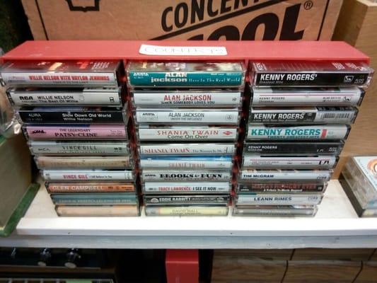 COUNTRY Cassette Tapes $4 each.  now we take PayPal and ship throughout the US and the world.