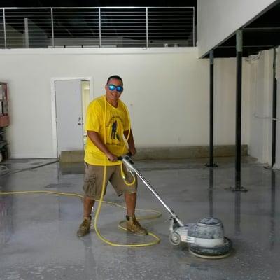 Renovation clean up. Floor care.