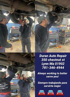 we do all kinds of repairs fro your car such as brakes, ac service, transmission, engine and much more!