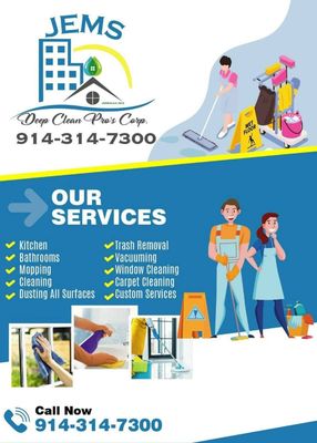 (914) 314-6300 

Jemsdeepclean@gmail.com 

www.jemsdeepclean.com