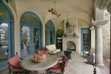 Loggia with Groin Vaults by The Holmes Builders