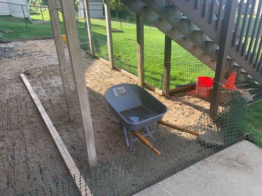 Giant sandbox that is definitely NOT a concrete patio