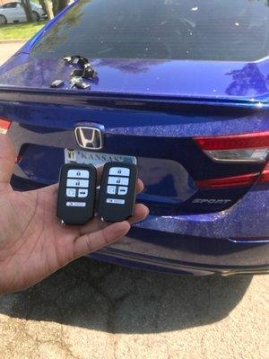 2018 Honda Accord All Keys Lost