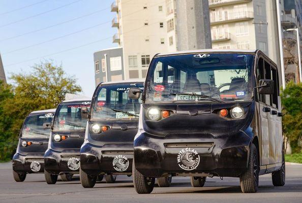 Electric cabs, ready to hit the streets!