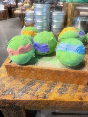 Ninja Turtles bath bombs