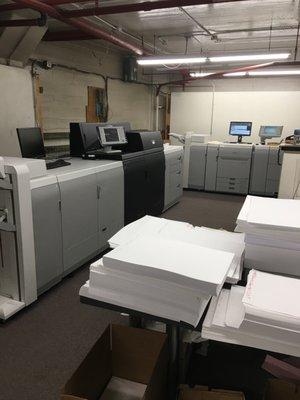 New Canon C8000VP on the left for some of the highest quality digital printing.