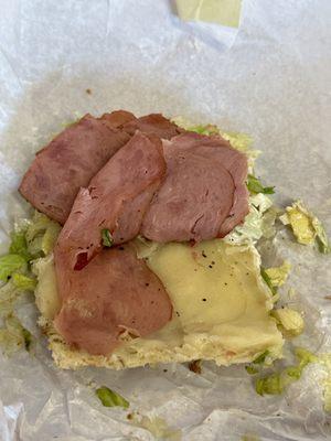 Turkey Pastrami and Cheese Sub