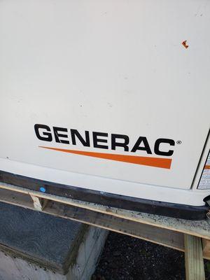 Gas Generator installed for backup power