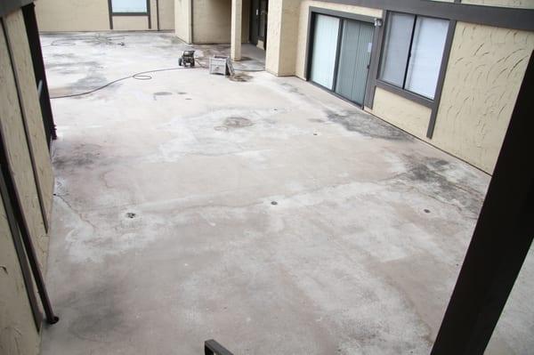 Courtyard before