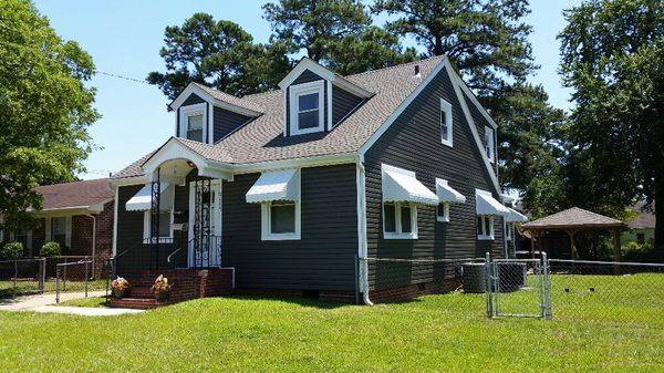 Lifetime architectural shingles and vinyl siding completed June 8 2016