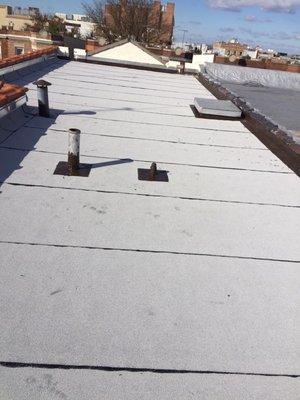 Roof replacement completed with Firestone SBS