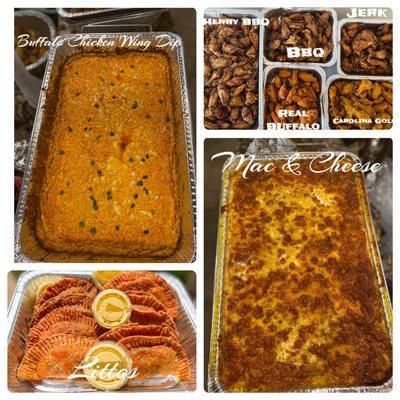 Catering Available Mac & Cheese, Buffalo Wing Dip !