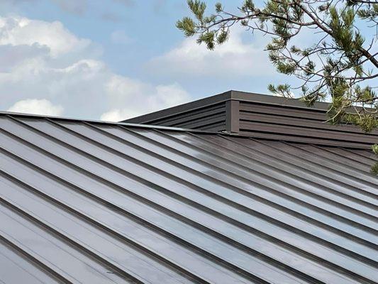 Example of a metal roof job by Hahn Roofing, Sedona AZ