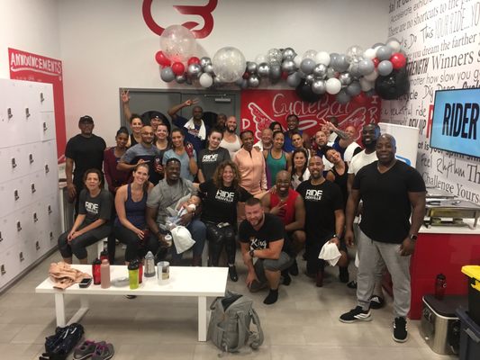 We  our CycleBar Denville Family