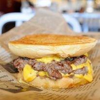 Our famous cheeeesy burger! Check us on FB for BOGO offers!