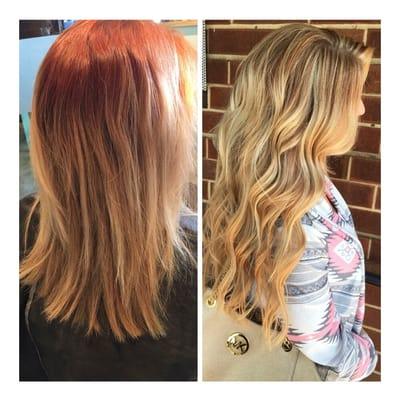 Color and Tape In hair extensions by Caitlyn Cooley!