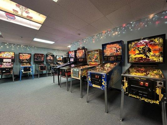 Great selection of pinball machines