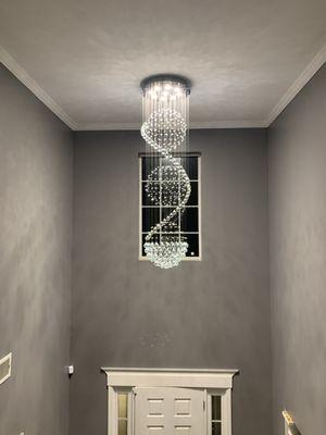 Chandelier installation