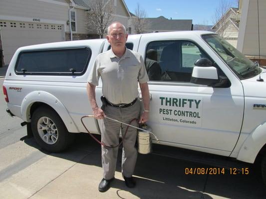 When you call Thrifty Pest Control you talk to a licensed applicator with 40 years of experience, not a call center.