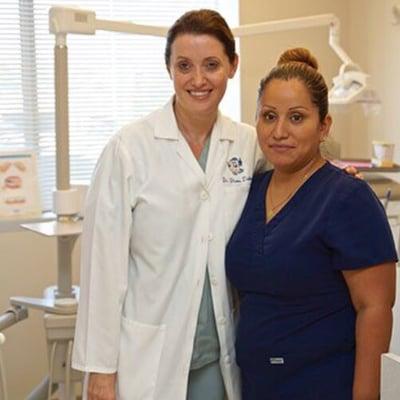 The dentist and her staff! Always ready to help!