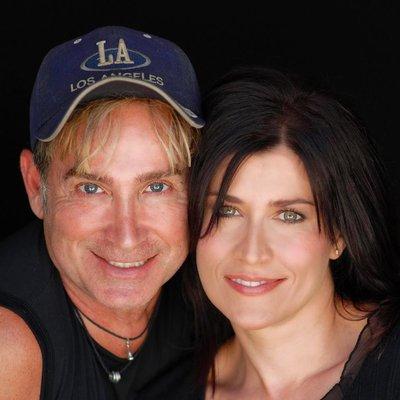 Phil with long time client and friend, the award-winning actress Nancy McKeon, who flies in from Texas to get her hair done by Phil.